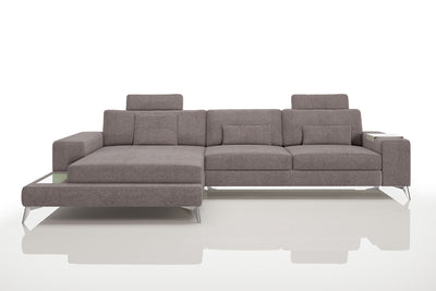 New York III Fabric Chaise Sofa