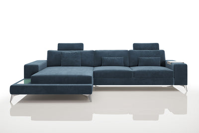 New York III Fabric Chaise Sofa