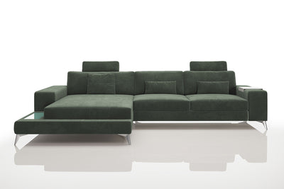New York III Fabric Chaise Sofa
