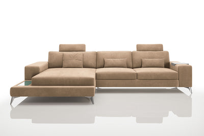 New York III Fabric Chaise Sofa