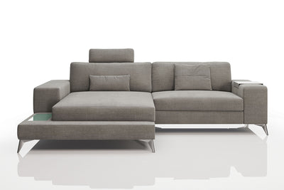 New York IV Fabric Chaise Sofa Small