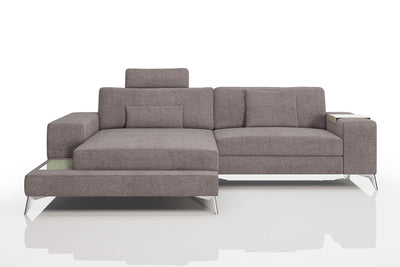 New York IV Fabric Chaise Sofa Small