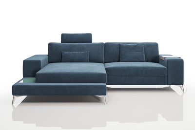 New York IV Fabric Chaise Sofa Small
