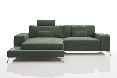 New York IV Fabric Chaise Sofa Small