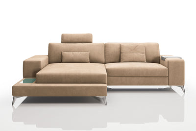 New York IV Fabric Chaise Sofa Small