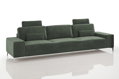 New York Modern Fabric 3 Seater Sofa