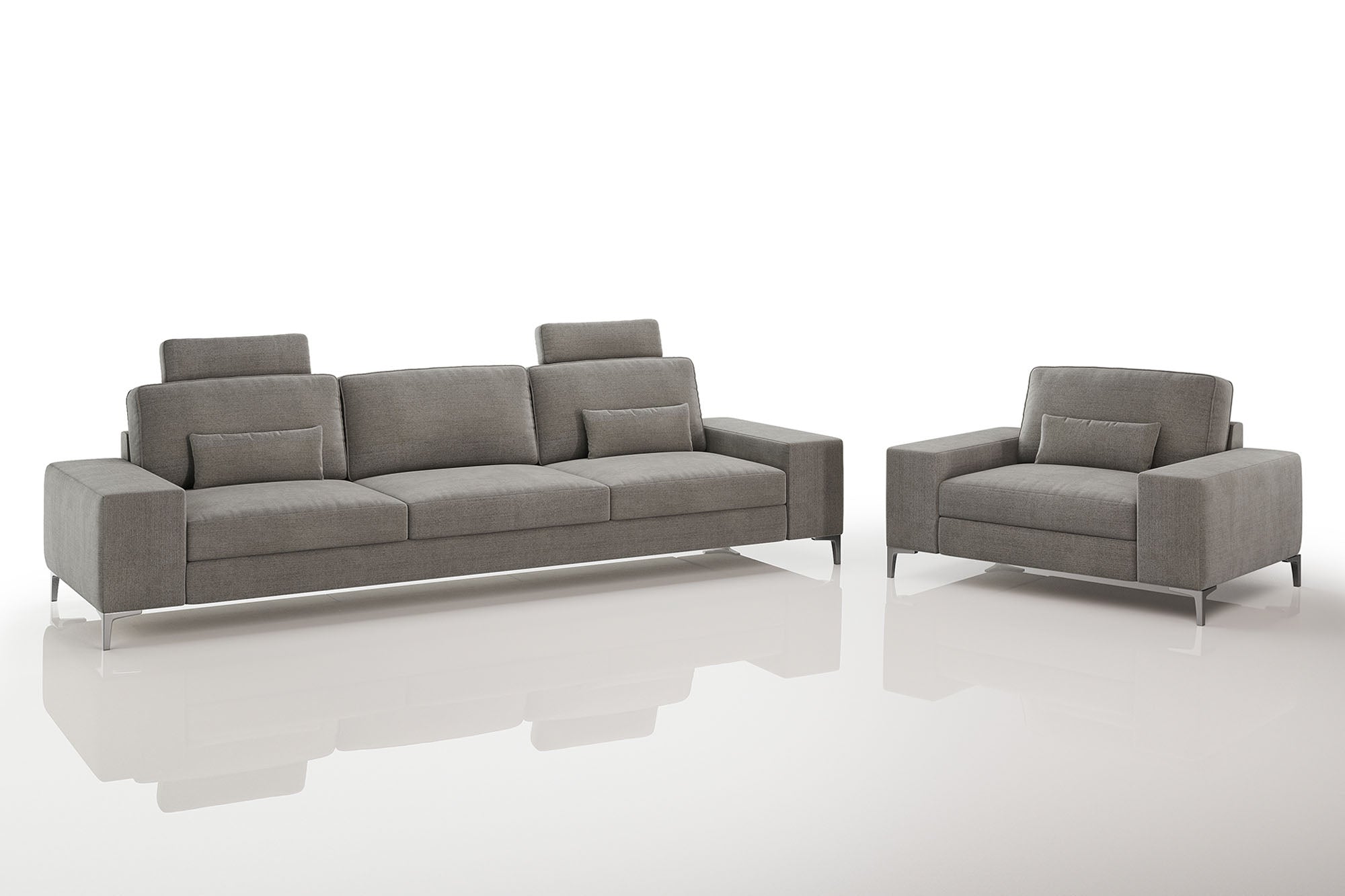 New York Modern Fabric Sofa Set