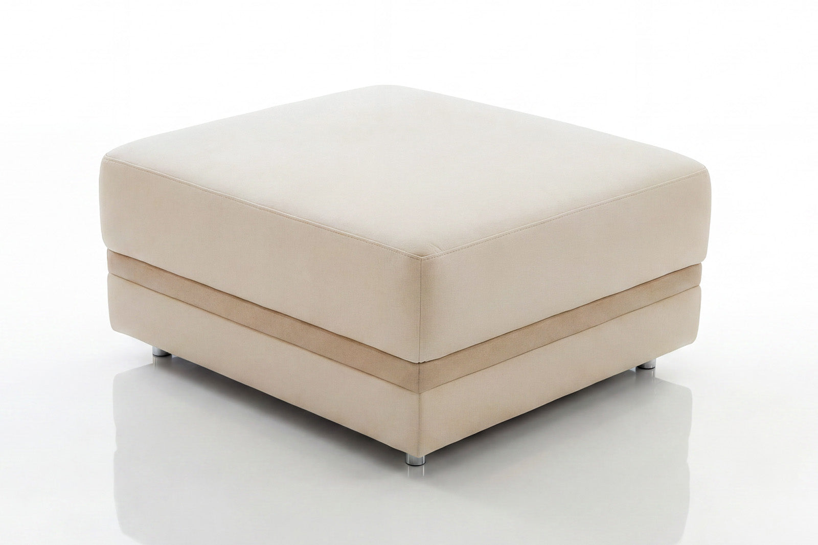 Ottoman 23" Leather I Chicago