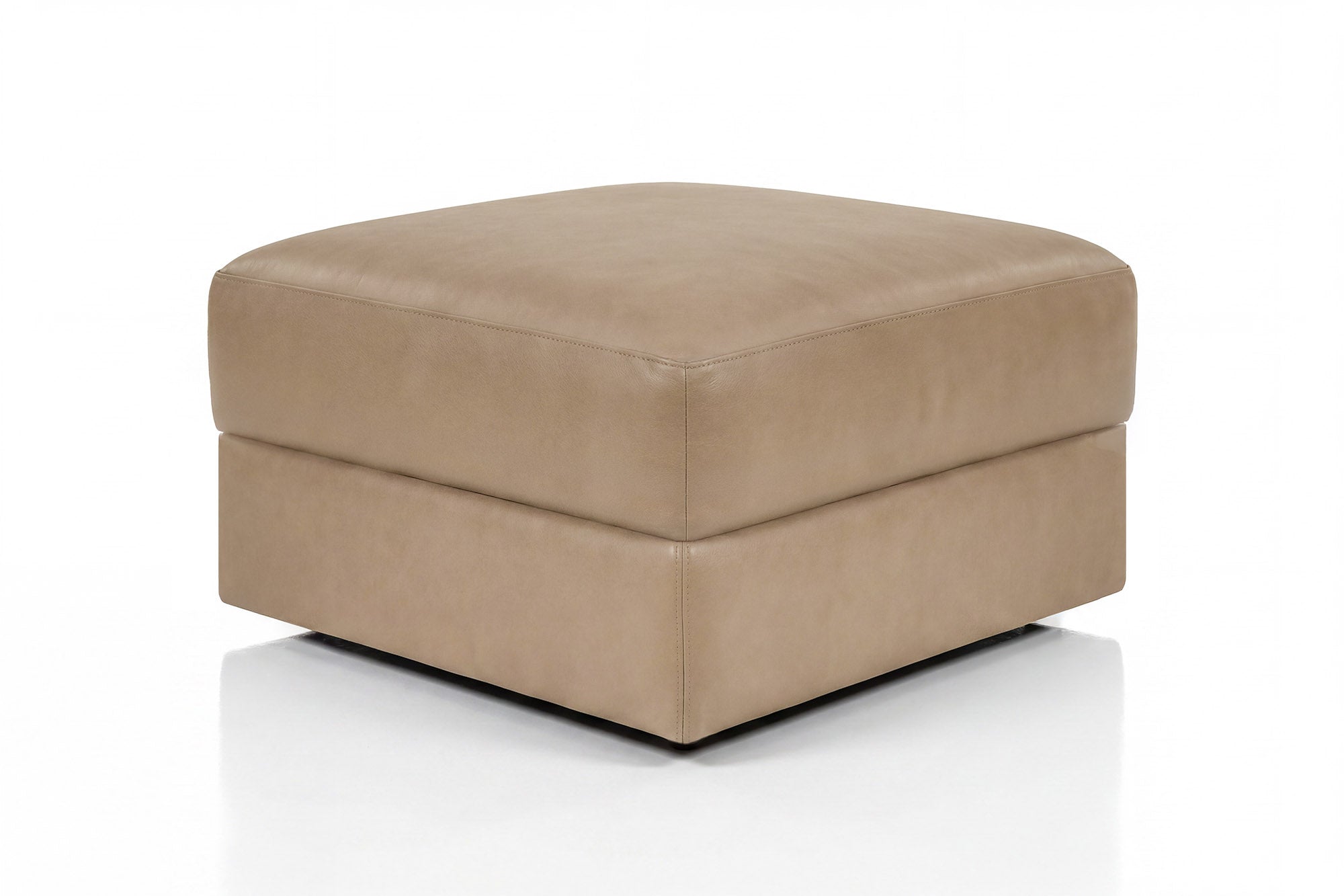 Ottoman 23" Leather