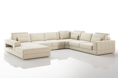 Phoenix Modern Fabric U-Chaise Sectional