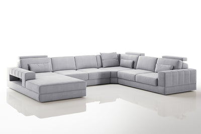 Phoenix Modern Fabric U-Chaise Sectional
