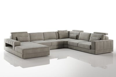 Phoenix Modern Fabric U-Chaise Sectional