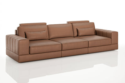 Phoenix Modern Leather 3 Seater Sofa
