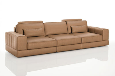 Phoenix Modern Leather 3 Seater Sofa