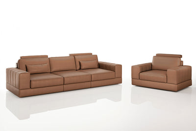 Phoenix Modern Leather Sofa Set