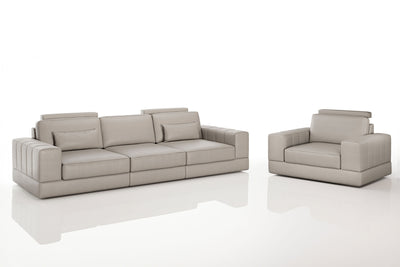 Phoenix Modern Leather Sofa Set
