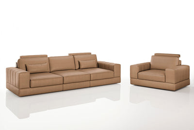 Phoenix Modern Leather Sofa Set