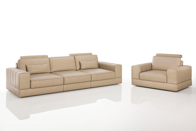 Phoenix Modern Leather Sofa Set