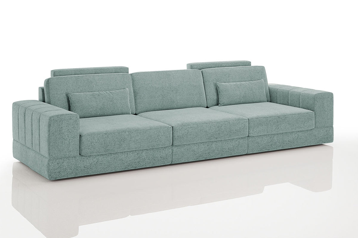 Phoenix Modern Fabric 3 Seater Sofa