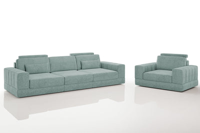 Phoenix Modern Fabric Sofa Set