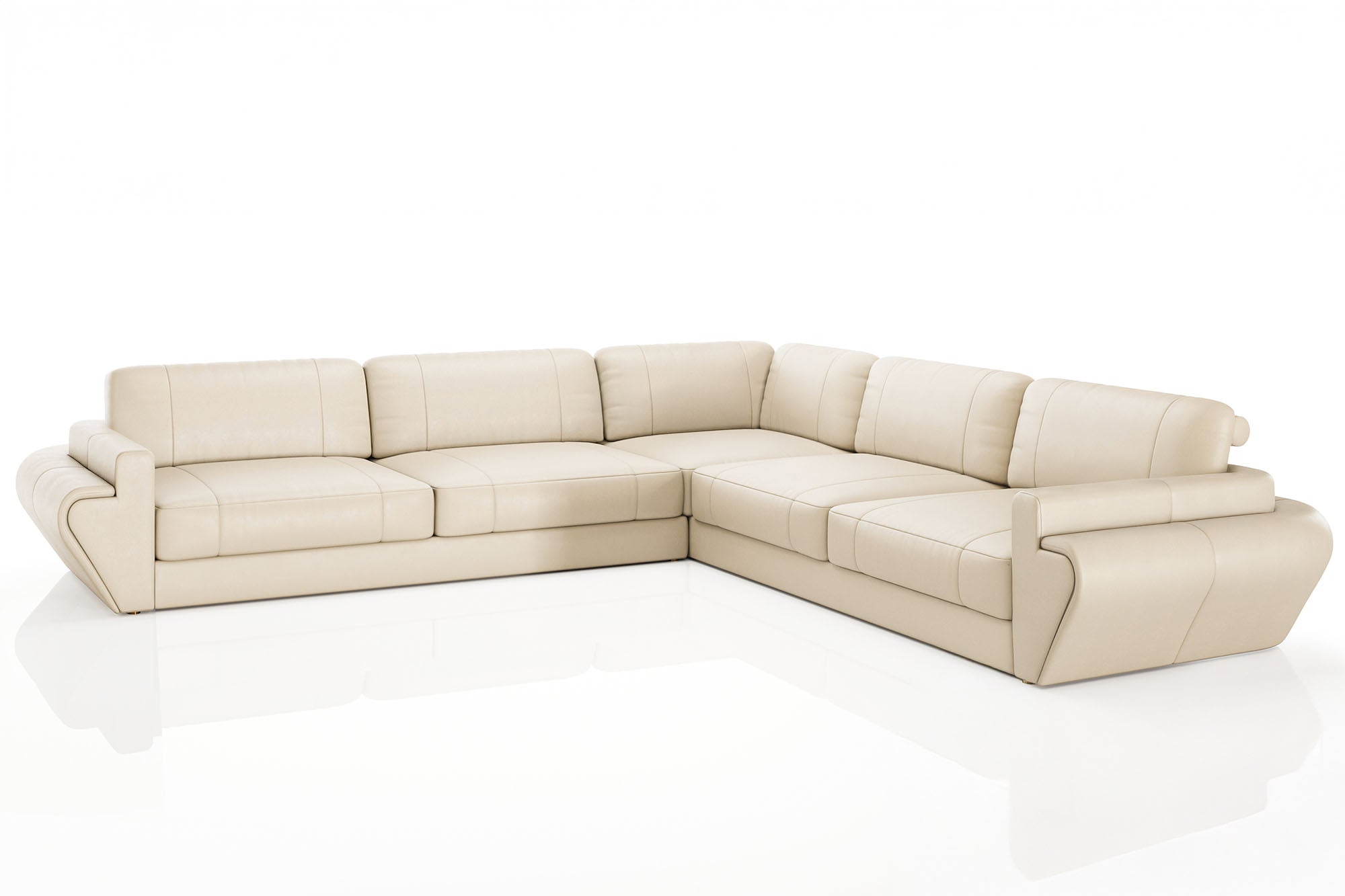 Texas Leather L-Sectional