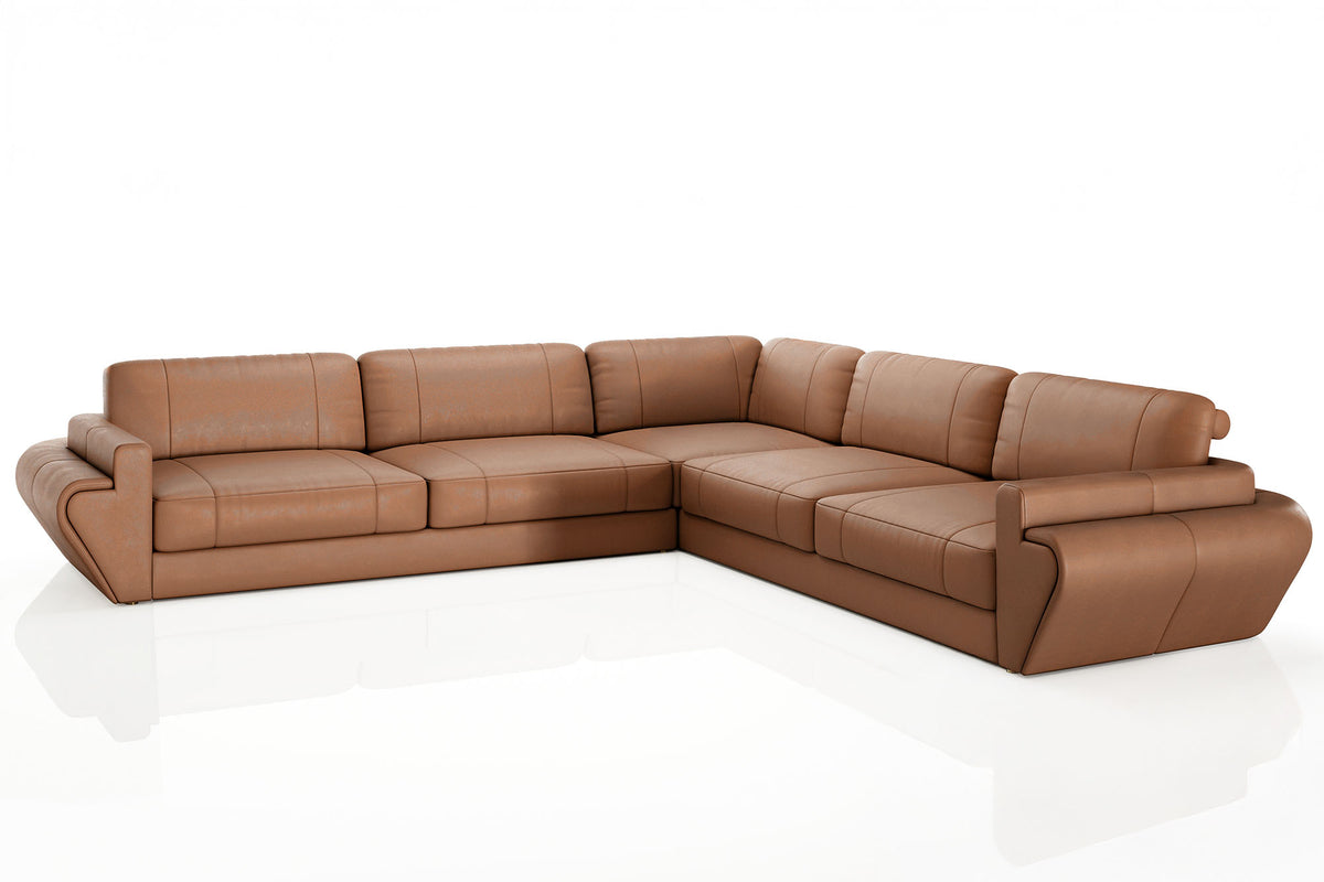 Texas Leather L-Sectional