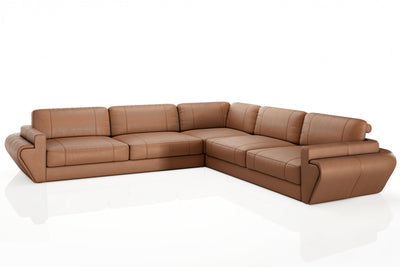 Texas Leather L-Sectional