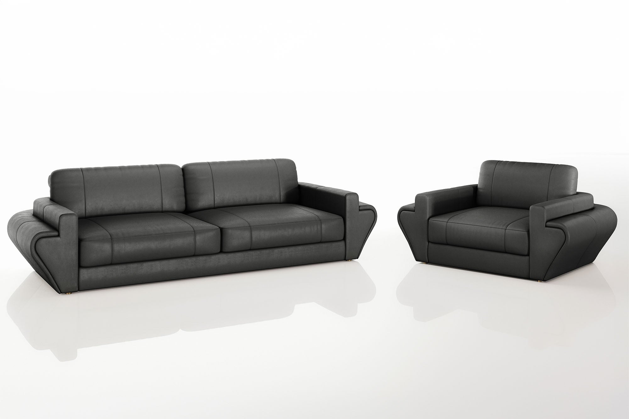 Texas Leather Sofa Set