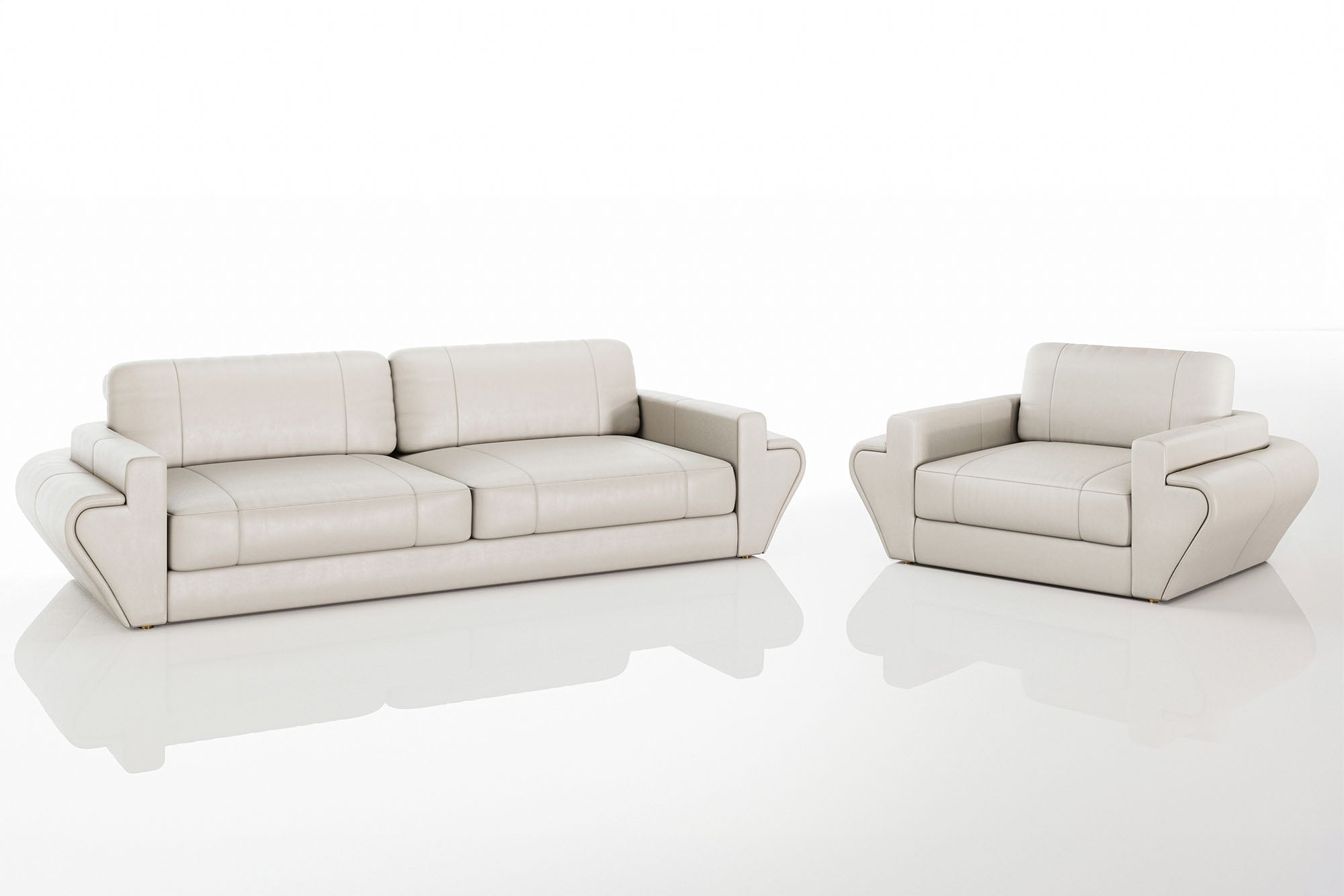 Texas Leather Sofa Set