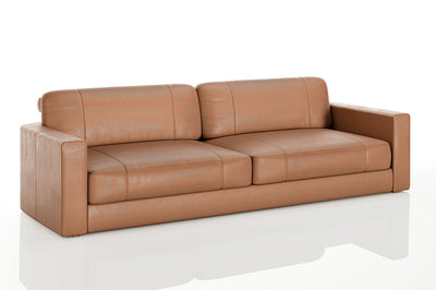 Texas Modern Leather 3 Seater Sofa