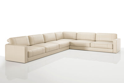 Texas LG Modern Leather L-Sectional Large