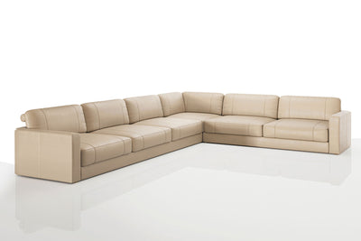 Texas LG Modern Leather L-Sectional Large