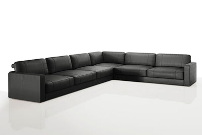 Texas LG Modern Leather L-Sectional Large