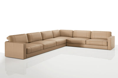Texas LG Modern Leather L-Sectional Large