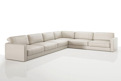 Texas LG Modern Leather L-Sectional Large