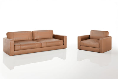Texas Modern Leather Sofa Set