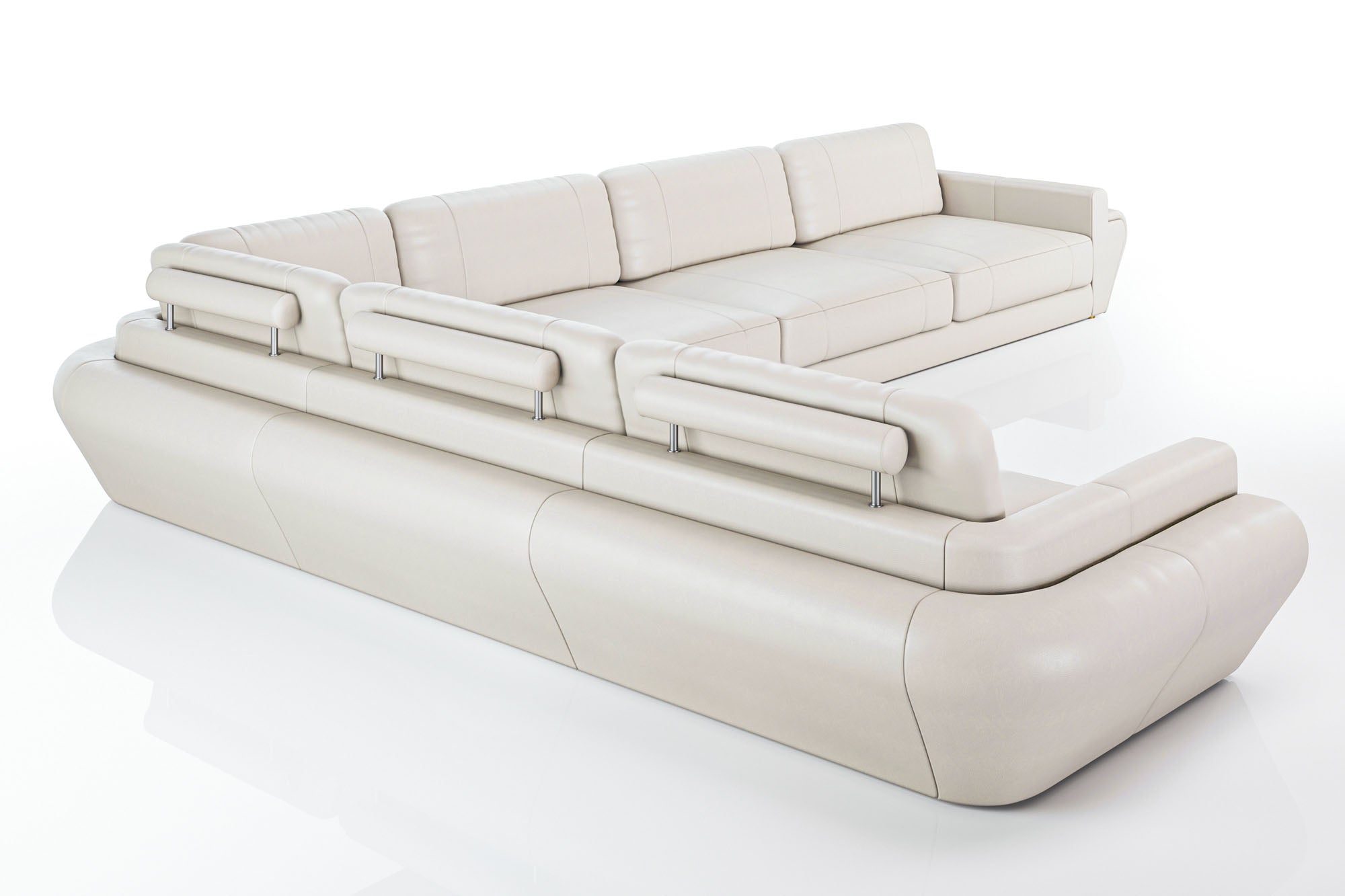 Texas LG Leather L-Sectional Large