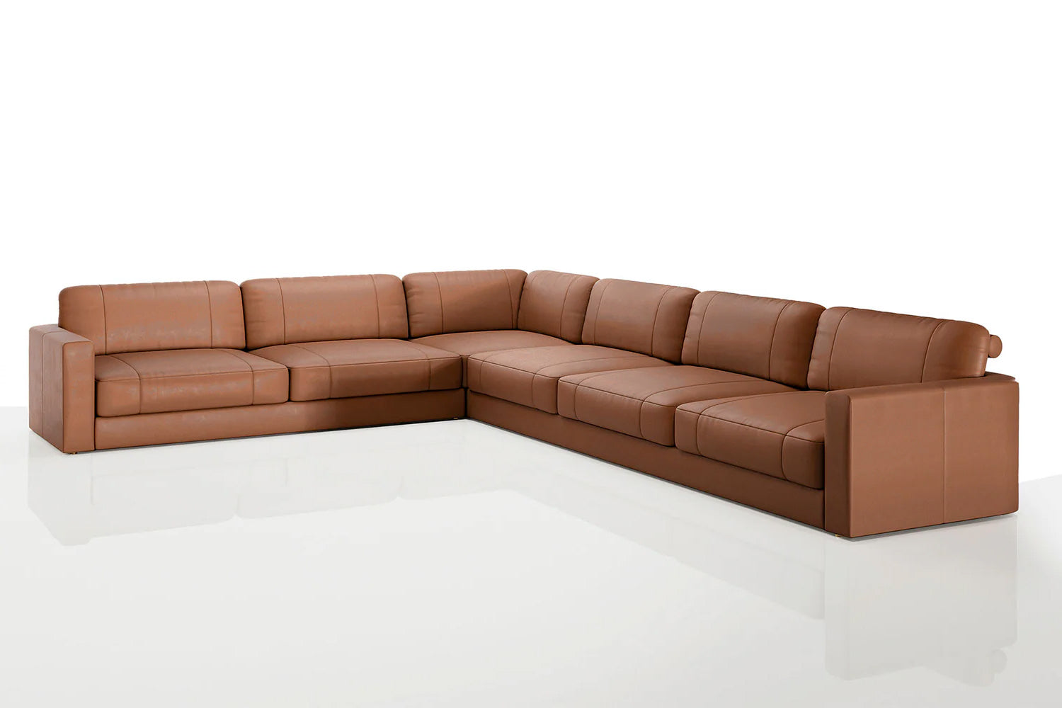 Texas LG Modern Leather L-Sectional Large
