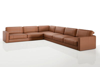 Texas LG Modern Leather L-Sectional Large