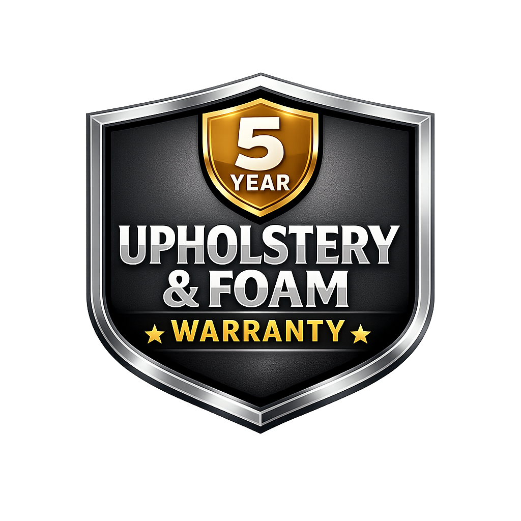 Extended 5-Year Warranty on Cover & Foam
